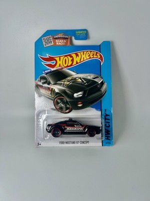 Hot Wheels HW City Ford Mustang GT Concept Car 49/250 Sheriff 2015 HW Rescue NEW