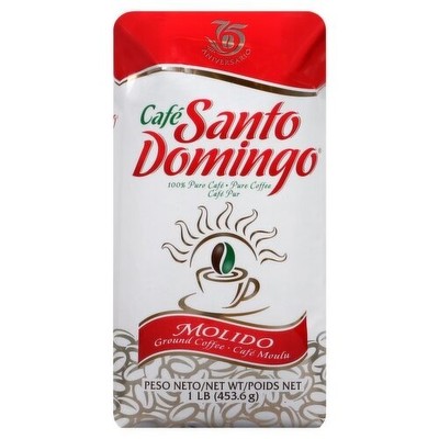 Cafe Santo Domingo Molido  Ground Coffee 1 Pound of Coffee