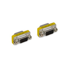 HD15 Female to Female Mini Gender Changer Coupler - Silver