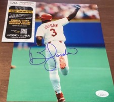 Brian Jordan Signed Autographed 8x10 Photo St. Louis Cardinals JSA N1
