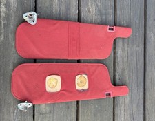 1983-1986 Ford Thunderbird Red Sun Visors T Bird Turbo Coupe