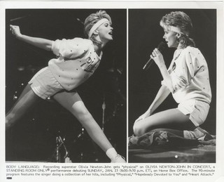 Olivia Newton John gets Physical in Concert HBO Special Original 8x10 Photo