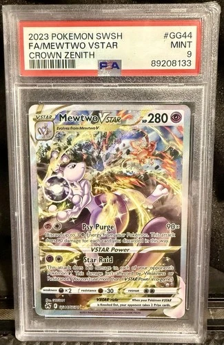 Pokemon TCG Mewtwo VSTAR GG44 SWSH: Crown Zenith Galarian Gallery PSA 9
