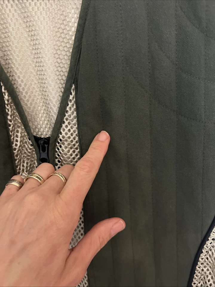 Allen Company Ace Range Size M/L Green Quilted Tan Mesh Shooting Vest - Image 3 of 4