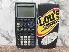 Texas Instruments TI-83 Plus Graphing Calculator w/ Cover Black ( TESTED WORKS)