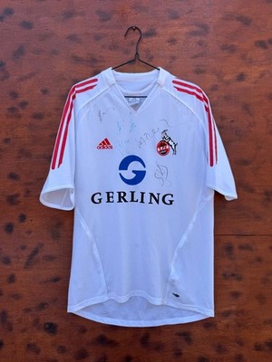 FC KOLN DEUTSCHLAND SIGNIERT 2005/2006 HEIM FUSSBALLTRIKOT ADIDAS GRÖSSE L ERWACHSENE