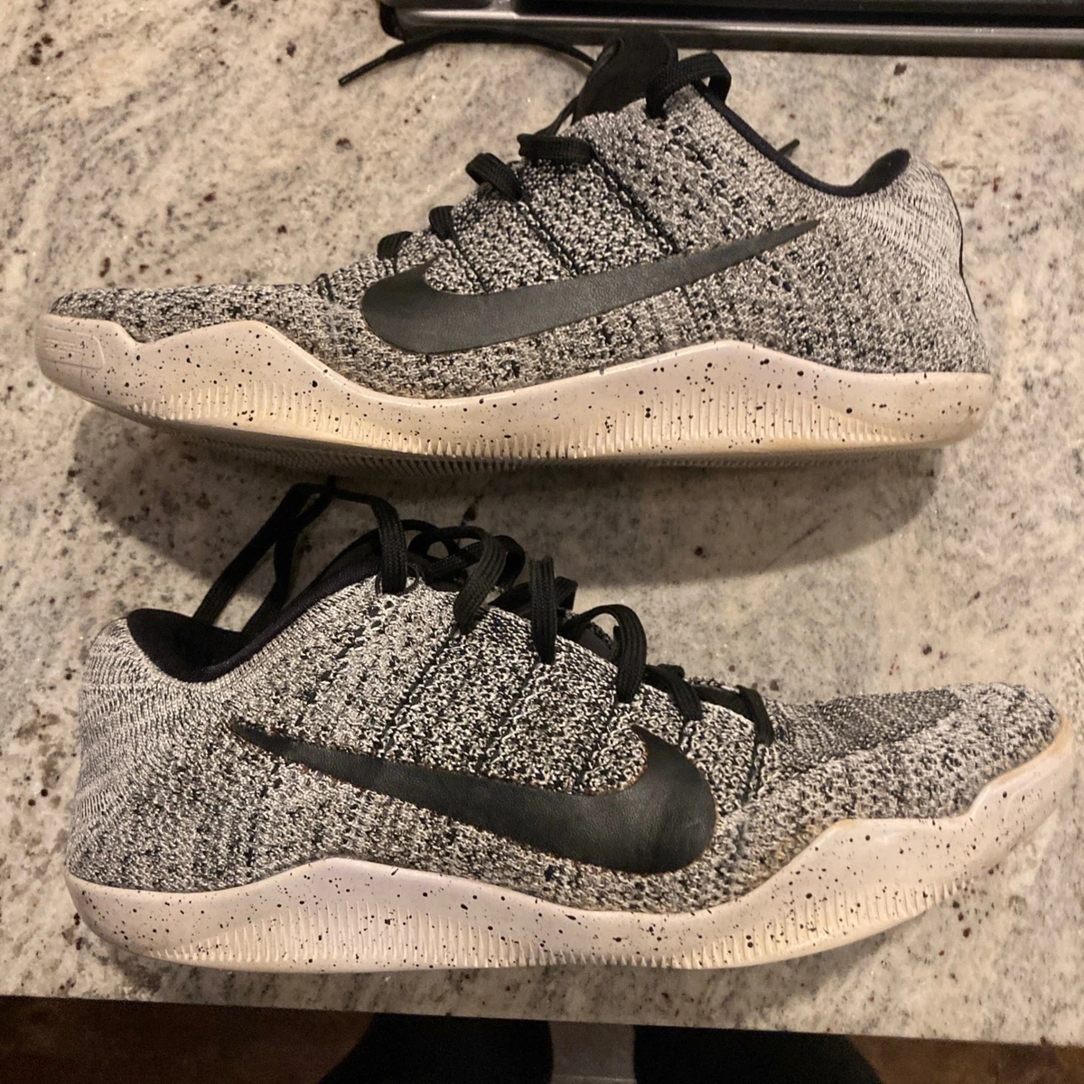 Nike Kobe 11 XI Elite Low Oreo Mens Size 10 Shoes White Black Athletic Sneakers Nike Kobe 11 Elite Low Oreo (GS) - 822945-100 Raffles  main image 3