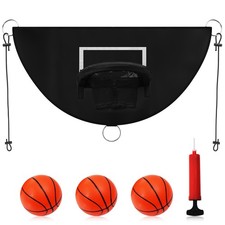 Breakaway Rim Basketball Hoop for Dunking with Mini Basketballs - Trampoline ...