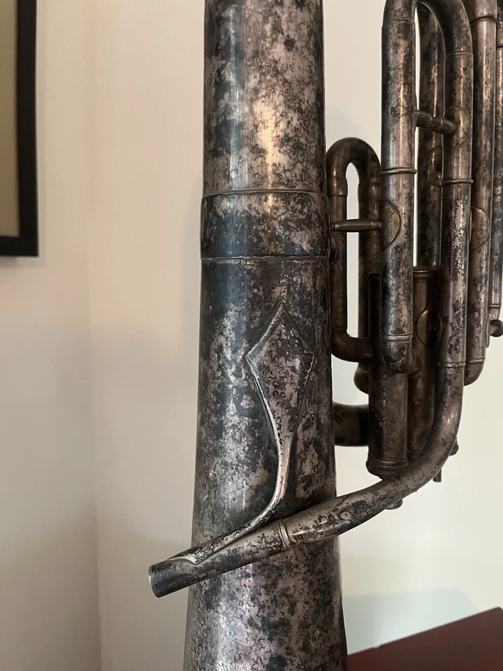 Antique 1905 F. Besson Brevete S.G.D.G Grands Prix Tuba FOR REPAIR/DISPLAY 67794 - Изображение 4 из 4