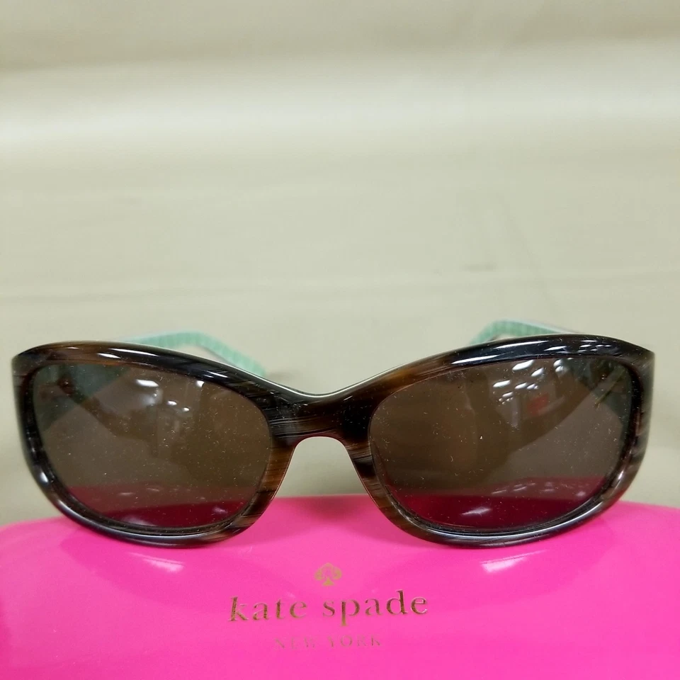 Óculos de sol Kate Spade DEE/S 0JDJ 04 azul/concha de tartaruga 54-17-120 com estojo - Imagem 2 de 4