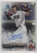 2017 Bowman Draft Chrome Pick Refractor 158/499 Drew Ellis #CDA-DE Auto 0cx3