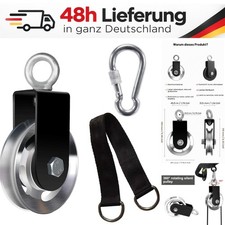 Seilrolle 90 mm mit U-Halteb&uuml;gel, 360&deg; schwenkbar, Tragf&auml;higkeit 150 kg