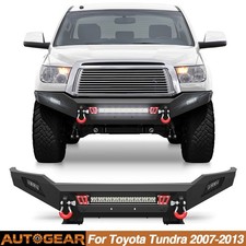 For 2007-2013 Toyota Tundra Steel Black Front Bumper Wled Lights Sensor Holes For 2007-2013 Toyota Tundra Steel Black Front Bumper Wled Lights Sensor Holes