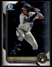 2022 Bowman Draft #BDC-116 Hendry Mendez Chrome Baseball Card 1503G