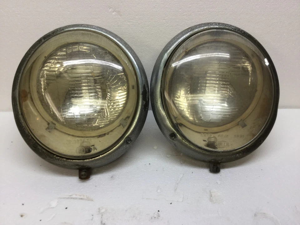 Conjuntos de pares de faróis Volkswagen Beetle tipo 1 1946 - 1966 E1 0671 01 - Imagem 2 de 4