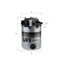 UFI Kraftstofffilter 24.061.01 Passend FüR Nissan