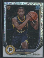 2025-26 Bowman Chrome BCV-39 RC Speckle Refractor Kam Jones /299