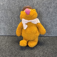 The Muppets Fozzie Bear Fisher Price 851 Muppet Doll Plush 1976 14" Jim Henson