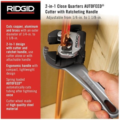 Ridgid 32573 Model 118 2-in-1 Tubing Cutter | eBay