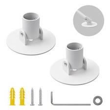 Shower Curtain Rod Bracket, 2Pcs 26mm Inner Diameter Titanium Steel Shower Cu...