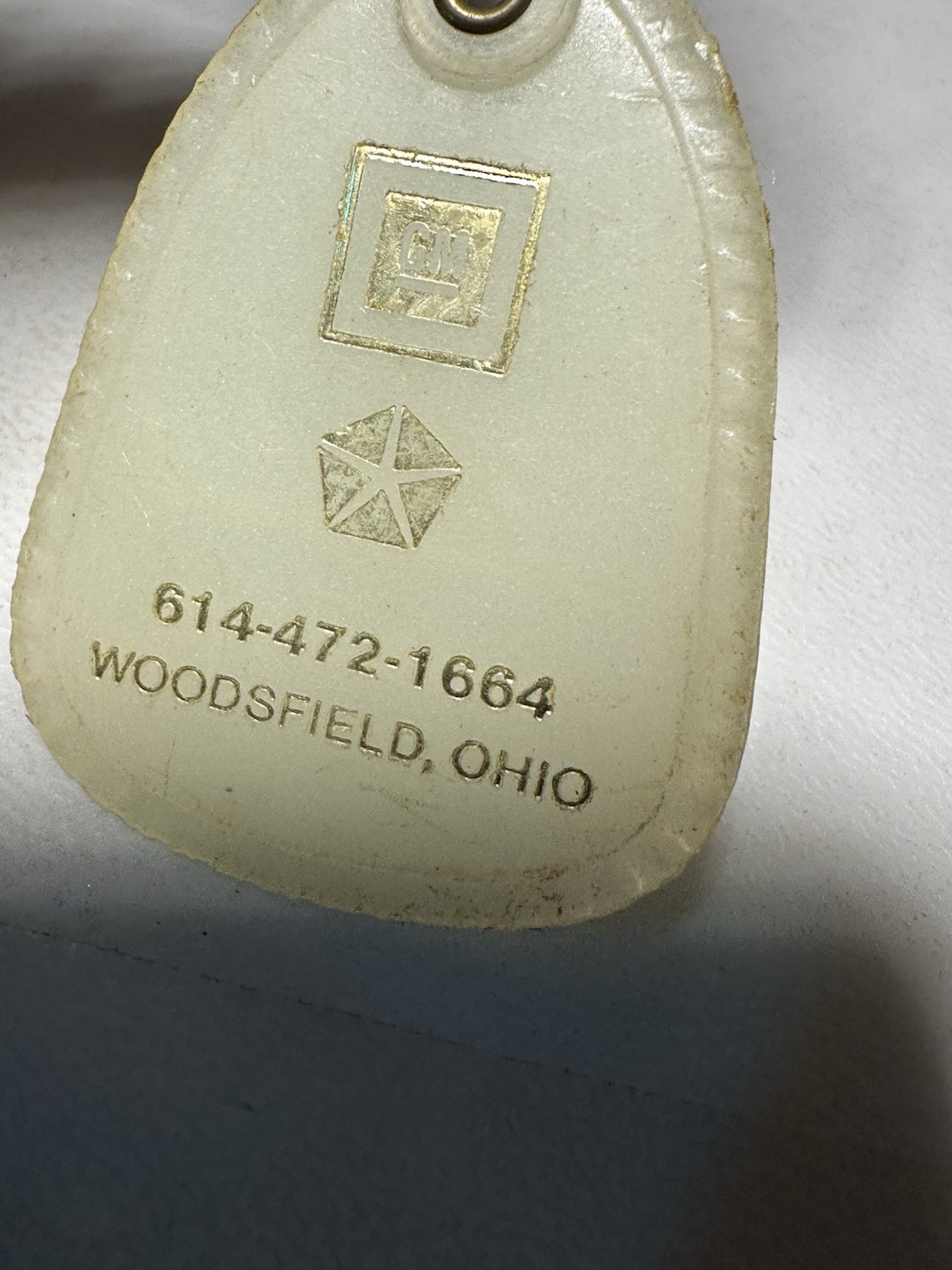 Woodsfield Ohio Loveday Car Dealership Auto Dealer Motor Sales OH Keychain