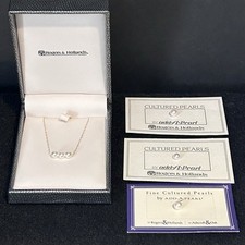 14K Yellow Gold Add a Pearl Necklace 16  3 Midsize Pearls W/ Additional Pearls