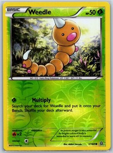 Weedle 1/160 XY - Primal Clash Reverse Holo Common