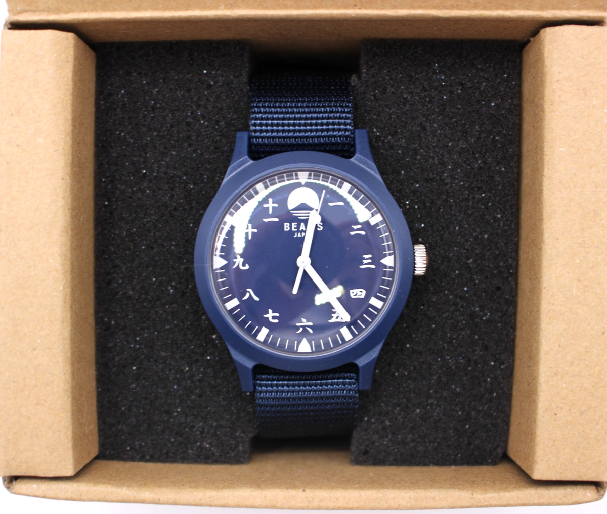 BEAMS Japan Original Kanji Dial Watch Indigo Blue Unisex Quartz