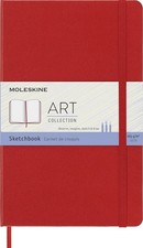 Moleskine Art Sketchbook, Hard Cover, A4 8.25 X 11.75 Plain Hardcover Red