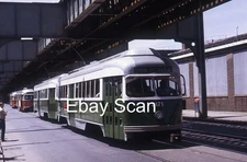 Original 35mm Kodachrome Slide Boston MTA PCC Streetcar Trolley 3171 1972