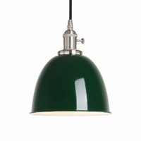 HäNgelampe Vintage DunkelgrüN Metall Lampenschirm Pendellampe Loft KüChe E27