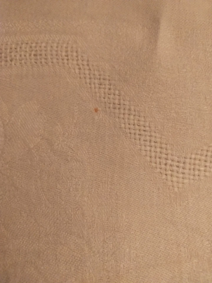 12  serviettes de table en coton damassé monogramme ''PF'' - Photo 4/4