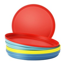 Unbreakable Dinner Plates Set of 8 7.1-Inch for Camping  RV Use - 100 Microw