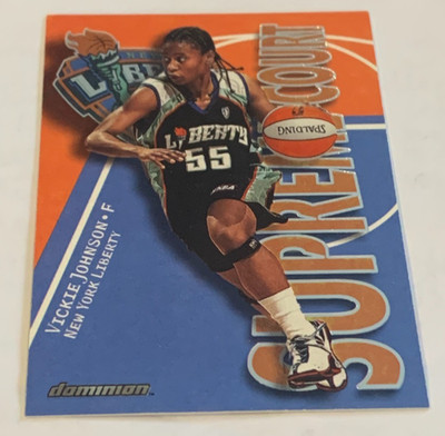 2000 Fleer Dominion WNBA Supreme Court Vickie Johnson Insert - New York Liberty
