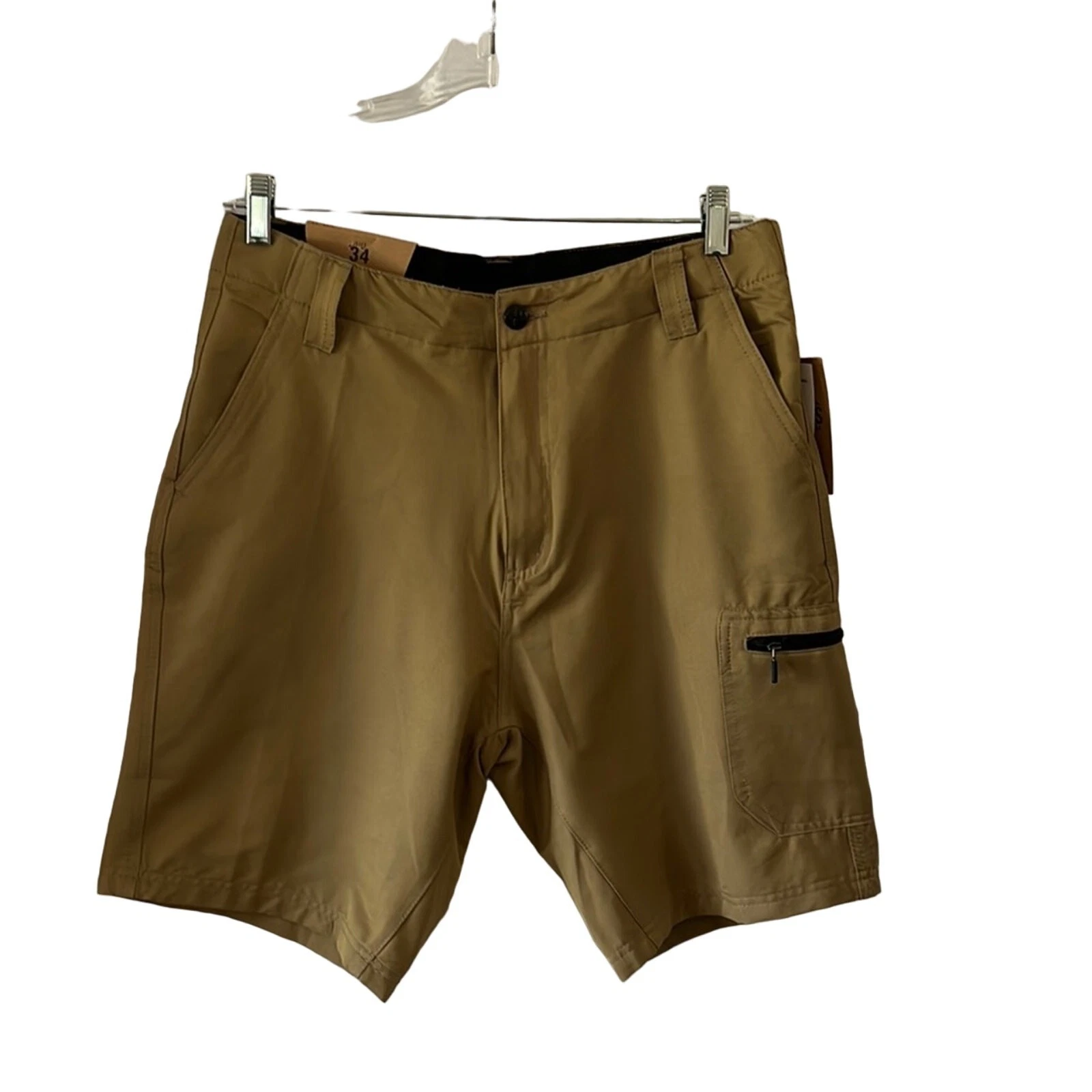 Trunks Mens 34 Khaki Tan Cargo Shorts NWT Gorpcore