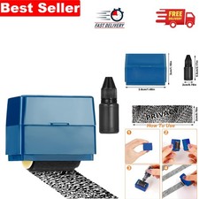 Easy-to-Use Identity Protection Roller Stamp in Dark Blue - 1 Count, 1000 Uses