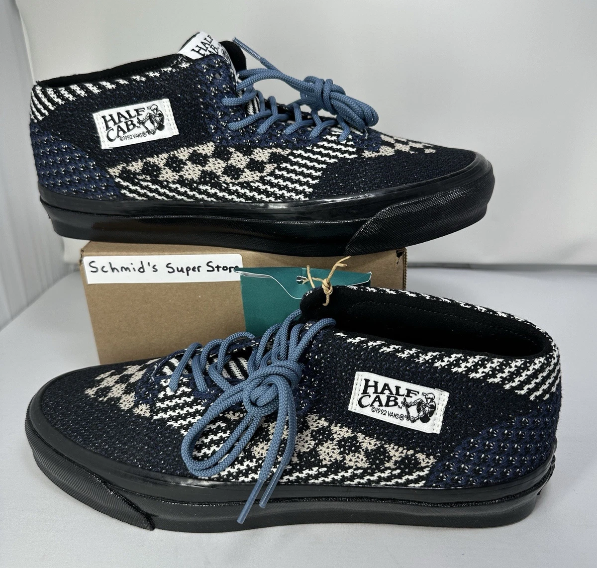 VANS HALF CAB made in USA ネイビー サイズ8.5 VANS Half Cab Skate Mid Blue for Sale | Authenticity Guaranteed | eBay
