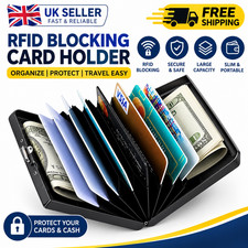 RFID Blocking Metal Credit Card Holder Wallet Stainless Steel Slim Men Women