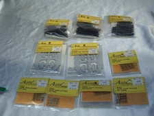 HO A-line  Brass steps, Detail parts,  sideframes- see description 10 packs