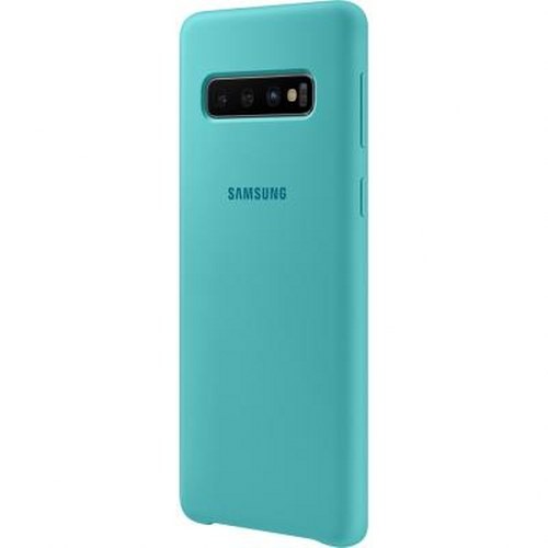 Coque silicone Galaxy S10 vert idéal pour la photo en extérieur
