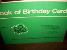 VINTAGE 1979 FIREFLY PAPERBACKS BOOK OF BIRTHDAY CARDS SCHOLASTIC UNUSED
