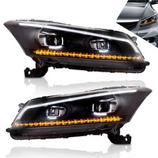 For Honda Accord 2008-12 Headlights Led Projector With Sequential Turn-signal