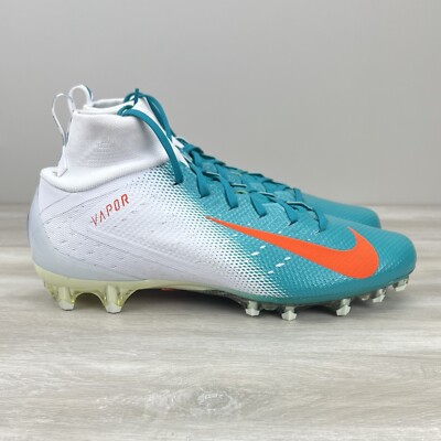 Nike Vapor Untouchable 3 Pro Teal Orange Miami Dolphins Mens Size