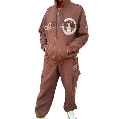 AKADEMIKS—2-Piece Tracksuit—Hooded—Men's XXL—Made in Korea