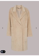 Whistles Lola Cocoon Coat Oatmeal Size Small Rrp £240