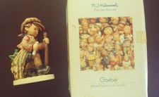 HUMMEL GOEBEL ON SECRET PATH Boy Hiking Figurine GRASSHOPPER TMK 6  5.5" w/ BOX