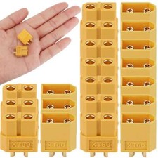 10 Pairs XT60 Bullet Connectors Plugs Male  Female For RC LiPo Battery Hot