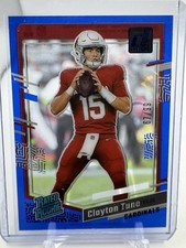 2023 Panini Clearly Donruss Clayton Tune Clearly Rated Rookie Blue 67/99 #56