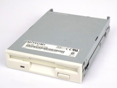 Mitsumi D359M3 Floppy Drive Disketten FDD Laufwerk 1.44MB 3.5 Zoll beige Blende