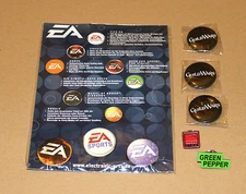 EA Games Sports / Guild Wars / Green Pepper / Speed Link rare Promo Pins Pin Set